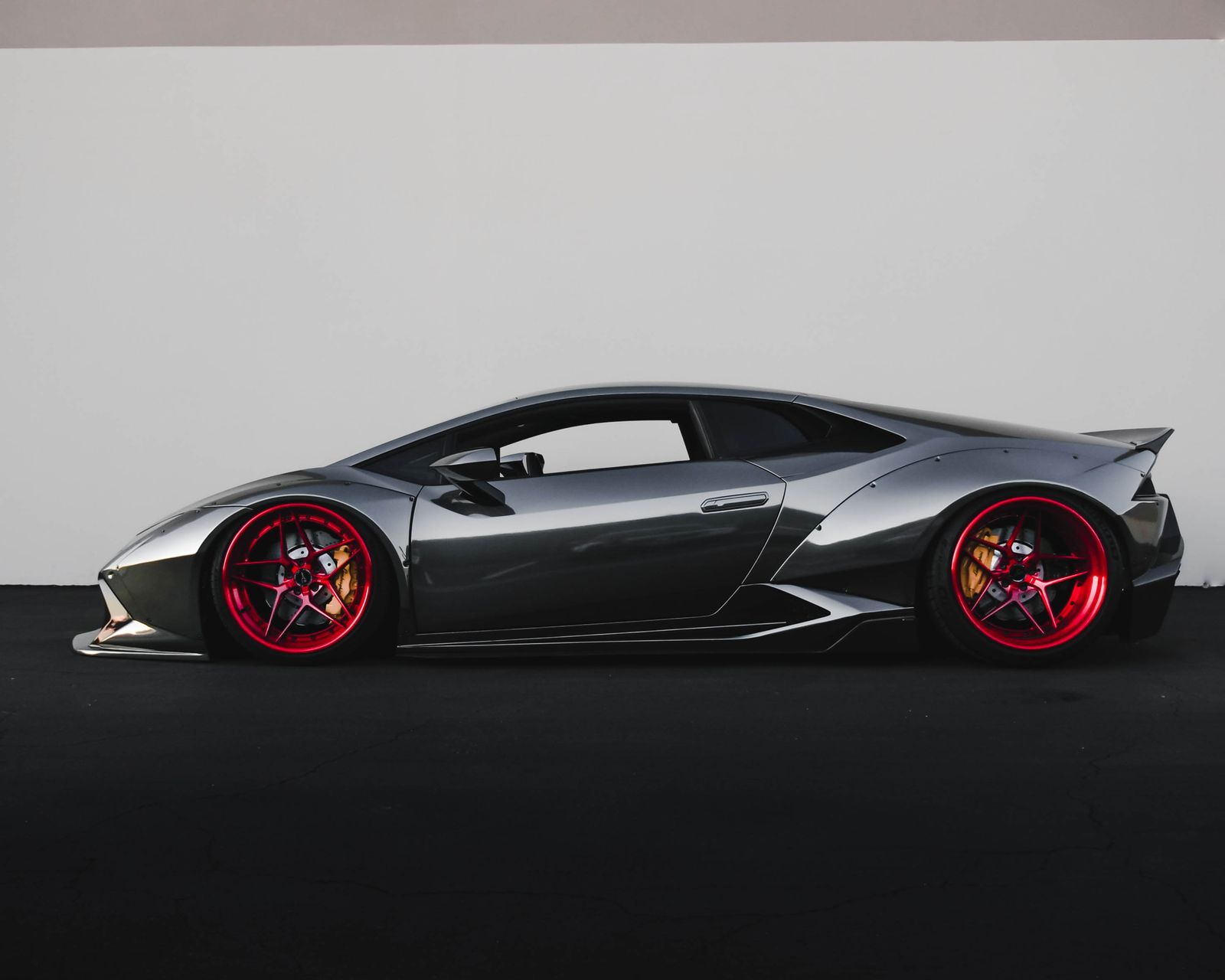 Sports car on pavement near Dothan, Alabama