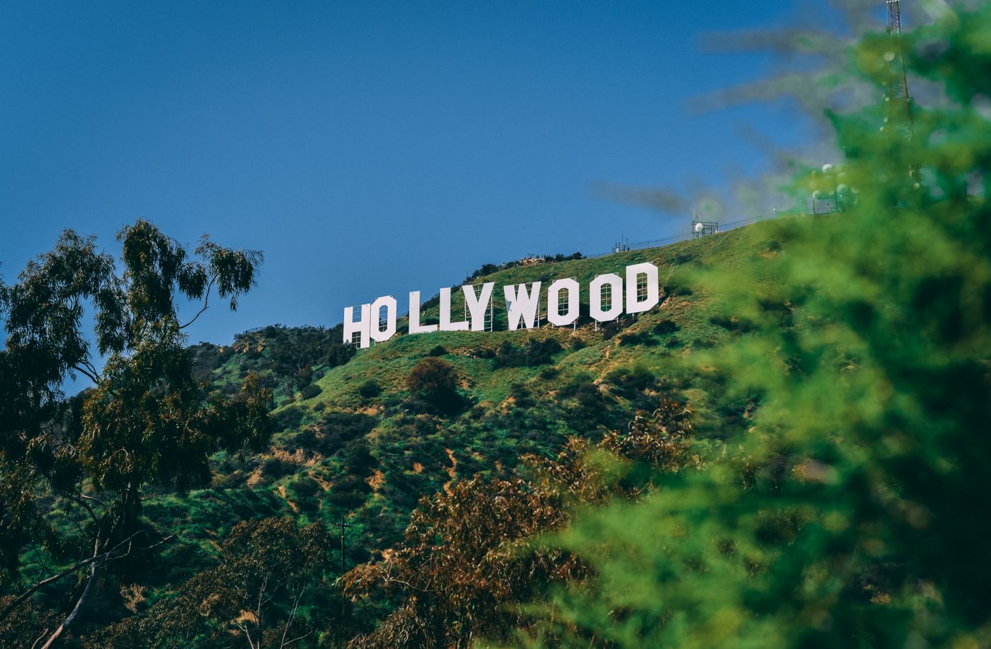 Hollywood sign on the Los Angeles hills — Redding SR22